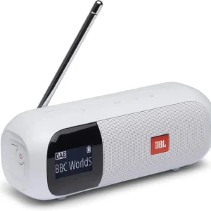 JBL Tuner 2 Portable Radio, Bluetooth Speaker with DAB and FM Radio,12 hrs